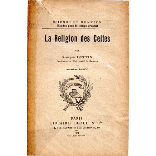 La Religion Des Celtes De Georges Dottin