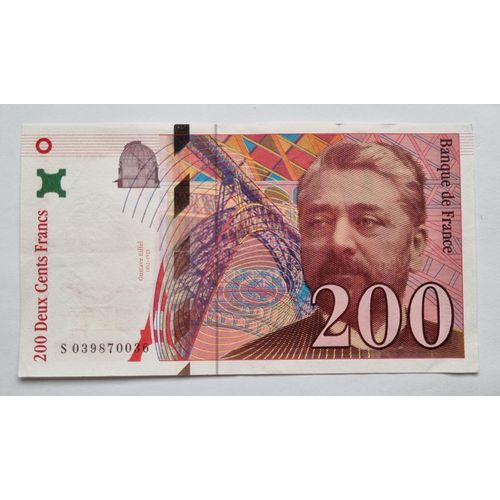 Billet De Banque De 200 Francs - Gustave Eiffel - De 1996