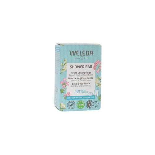 Weleda Shower Bar Douche Geranium Et Listea 75 Grammes 