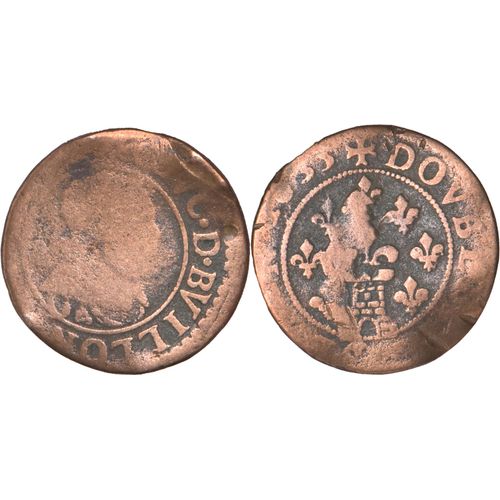 France - Principauté De Sedan - Maurice De La Tour D'auvergne - 1635 - Double Tournois - Feos01f10