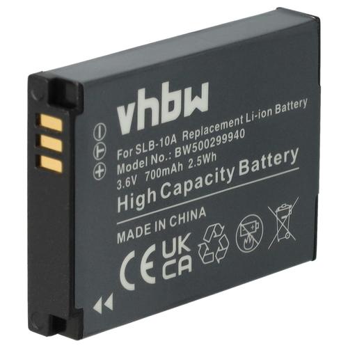 vhbw 1x Batterie compatible avec Samsung WB850F, WB700, WB850, WB690, WB750, WB710, WB550, WB500, WB800F, WB800 appareil photo (700mAh, 3,6V, Li-ion)