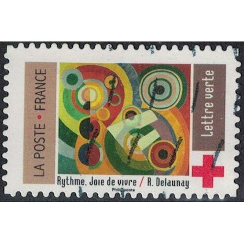 France 2020 Oblitéré Used Robert Delaunay Rythme Joie De Vivre Timbre 7 Y&t Fr 1864