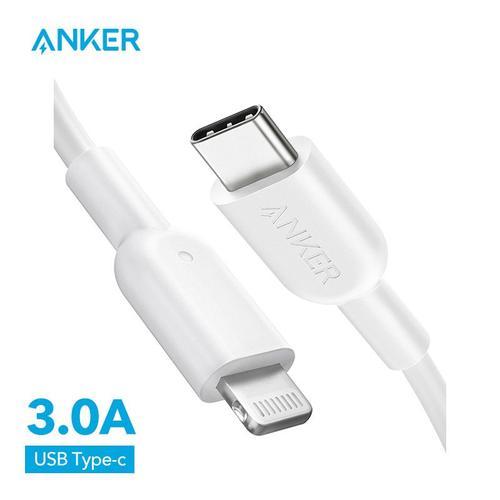 Anker ? Câble Usb 12/13 Type C Vers Lightning Powerline Ii Pour Recharge Rapide Et Transfert De Données, Cordon De Chargeur Pour Iphone 11