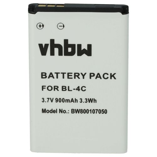 Vhbw 1x Batterie Compatible Avec Leagoo C2 Téléphone Portable (900mah, 3,7v, Li-Ion)