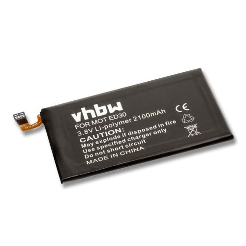 Vhbw Batterie Remplacement Pour Motorola Ed30, Snn5932a Pour Téléphone Portable (2100mah, 3,8v, Li-Polymère)