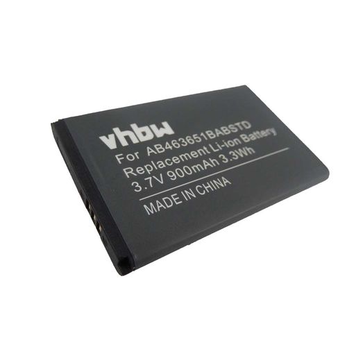 Vhbw Li-Ion Batterie 900mah (3.7v) Pour Téléphone Smartphone Samsung Gt-M7500 Emporio Armani, Gt-M7600, Gt-M7603, Gt-S3370, Gt-S3370 Corby 3g