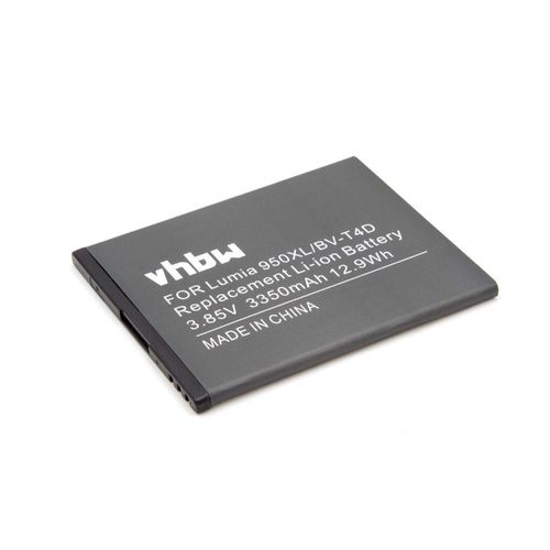 Vhbw Li-Ion Batterie 3350mah (3.9v) Pour Téléphone Portable Smartphone Microsoft / Nokia Lumia 950 Xl, 950 Xl Dual Sim, 950xl, Cityman Comme Bv-T4d.