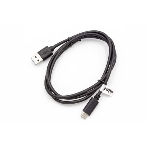 vhbw Câble de connexion USB-C vers USB-A, 1m noir