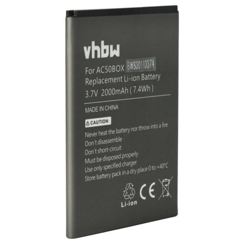 Vhbw Batterie Compatible Avec Archos 50b Neon Téléphone Portable (2000mah, 3,7v, Li-Ion)