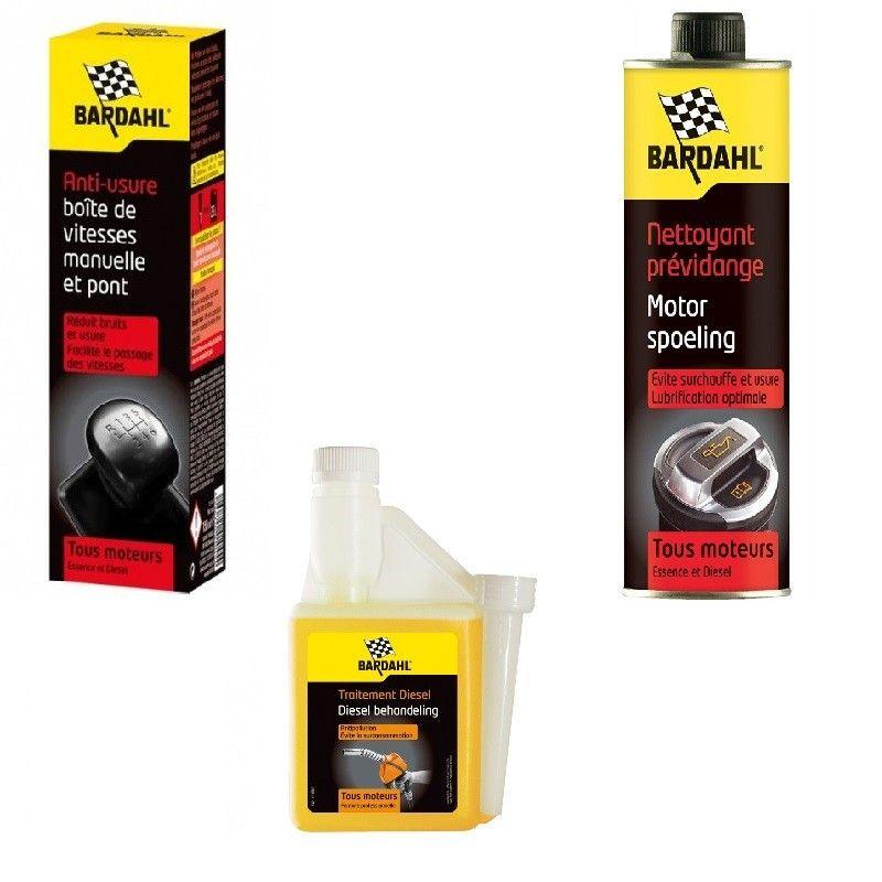 PACK Bardahl traitement diesel Nettoyant prévidange Anti usure boite de  vitesse