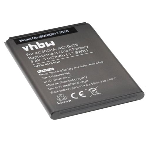 Vhbw Batterie Remplacement Pour Archos Ac3000a, Ac3000b Pour Téléphone Portable (3100mah, 3,8v, Li-Ion)