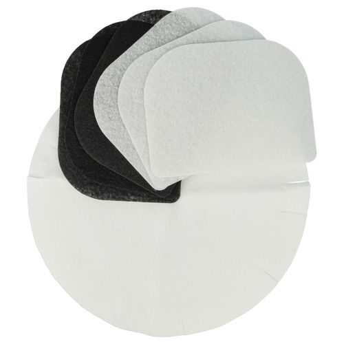 vhbw 3x filtre à graisses, 3x filtre à charbon, 6x filtre papier compatible avec DeLonghi série F8 friteuse - 12 filtres