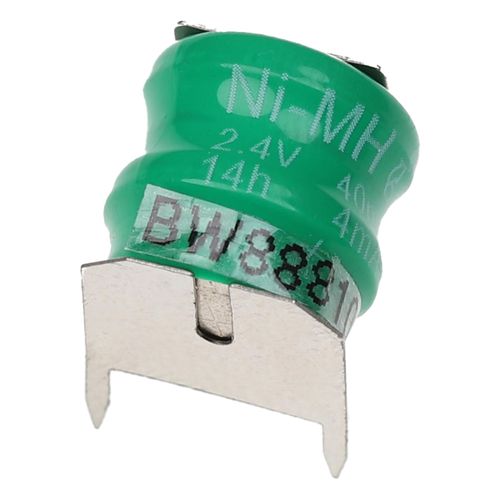 vhbw Batterie bouton type V40H (NiMH, 40mAh, 2.4V) - 2 cellules, 3 broches connexion print, rechargeable