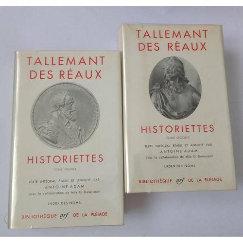 Tallemant Des Réaux - Historiettes Tome 1 Et 2 - Bibliothèque De La Pléiade 