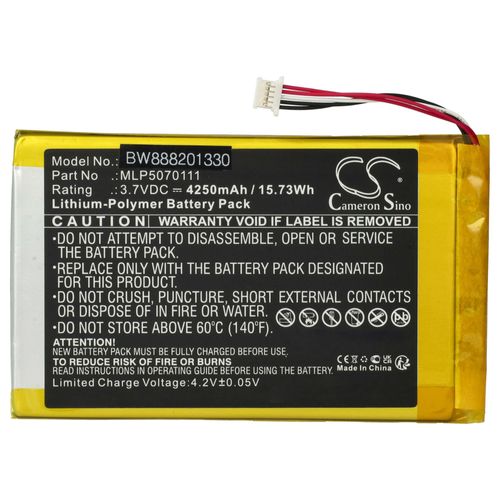 Vhbw Batterie Compatible Avec Autel Maxicheck Mx808, Maxicheck Mx808i Appareil De Diagnostique De Véhicule (5000mah, 3,7v, Li-Polymère)