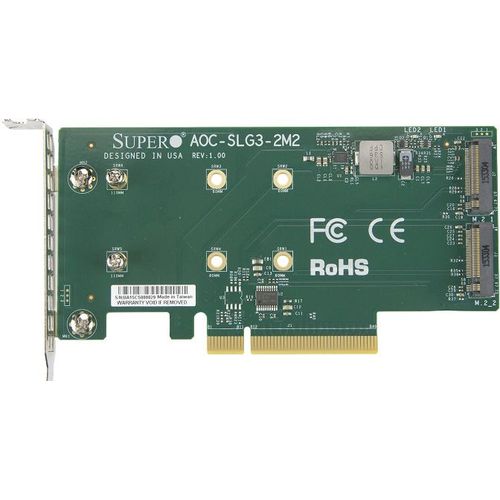 Supermicro Aoc-slg3-2m2 Carte Et Adaptateur D'interfaces Interne M.2