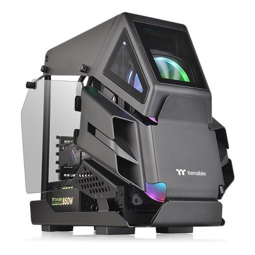 Boitier PC Mini Tour Micro ATX Thermaltake AH T200 avec panneau vitré - Noir