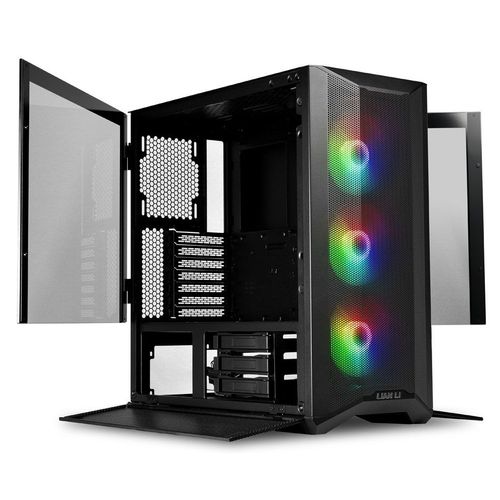 Boitier PC Moyen Tour E-ATX Lian-Li Lancool II Mesh C RGB avec panneaux vitrés - Noir