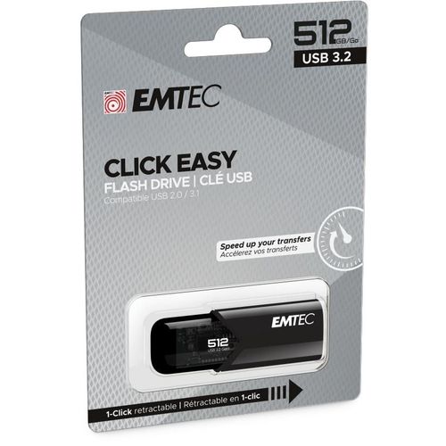 Emtec B110 Click Easy 3.2 Lecteur Usb Flash 512 Go Usb Type-a 3.2 Gen