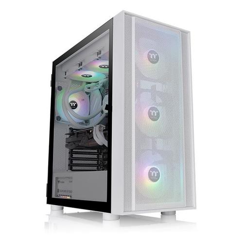 Boitier PC Moyen Tour ATX Thermaltake H570 RGB avec panneaux vitrés - Blanc