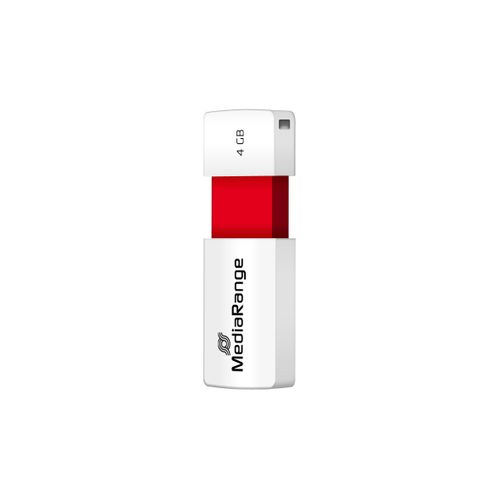 Mediarange Mr970 Lecteur Usb Flash 4 Go Usb Type-a 2.0 Rouge, Blanc