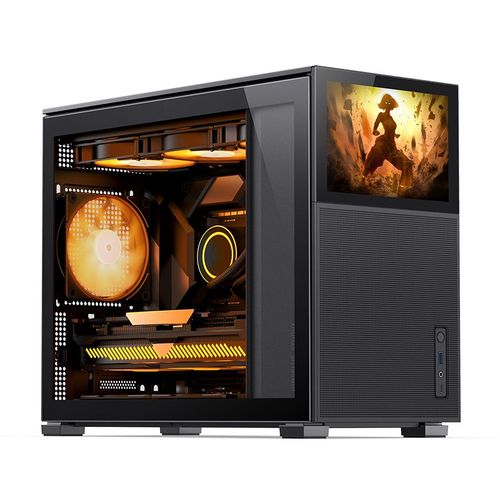 Boitier PC Mini Tour Micro ATX Jonsbo D31 Mesh Screen avec panneau vitré - Noir