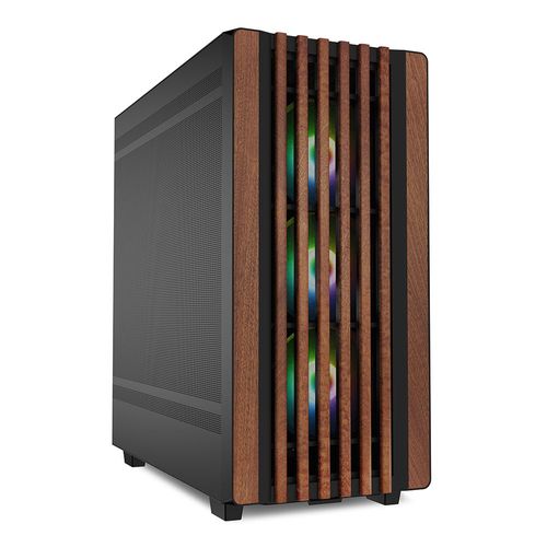 Sharkoon Rebel C70m RGB ATX Black Rebel C70M RGB - Boîtier moyen tour - Noir - RGB