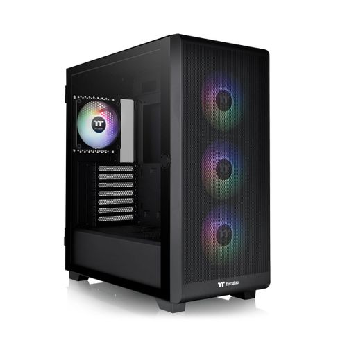 Thermaltake S250 ARGB - Boîtier moyen tour - Noir - RGB - Fenêtre