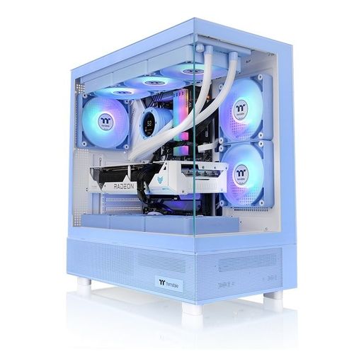 Thermaltake View 270 TG - Boîtier moyen tour - Bleu clair - RGB - Fenêtre