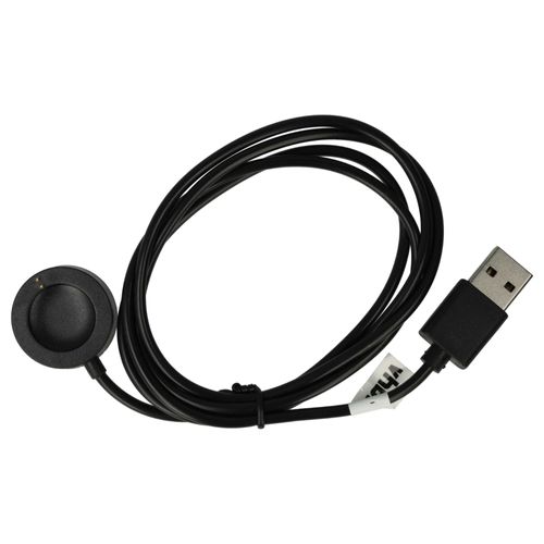 Vhbw Câble Usb Remplacement Pour Michael Kors Mkt0002 Pour Smartwatch, Montre De Fitness - Station De Charge, Noir, Magnétique, 100 Cm