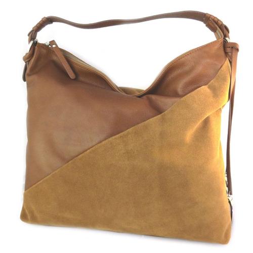 PROMOTION ! Sac cuir 'Gianni Conti' camel - 38x35x11 cm