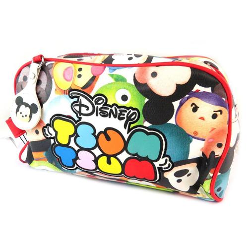 Trousse de toilette 'Disney Tsum Tsum' rouge multicolore (2 compartiments) - 26x20x10 cm