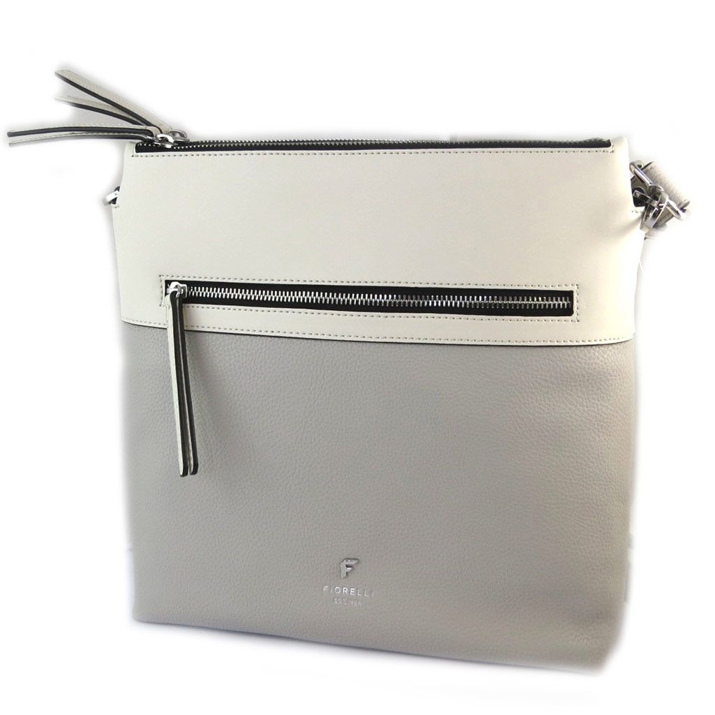 PROMOTION ! Sac bandoulière 'Fiorelli' gris beige - 28. 5x28x9. 5 cm