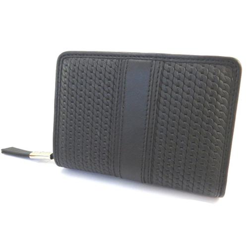 PROMOTION ! Portefeuille cuir 'Gianni Conti' noir - 13. 5x10x3. 5 cm