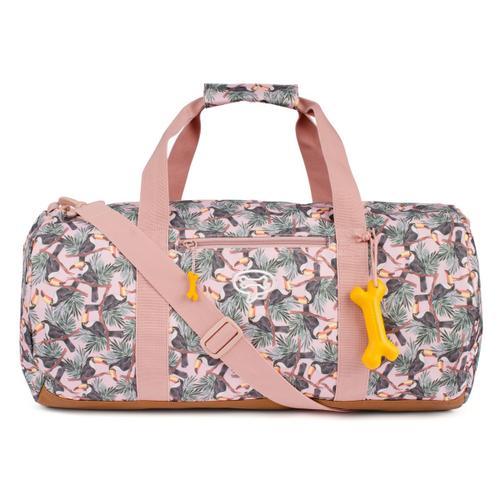 PROMOTION ! Sac de sport 'Stones and Bones' rose marron (toucan) - 51x25x25 cm