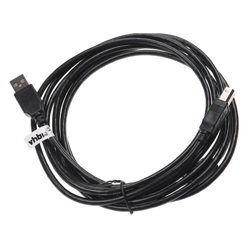 vhbw Câble USB A vers USB B pour imprimante, scanner compatible avec Boss Katana MK3 Artist - 3 m noir