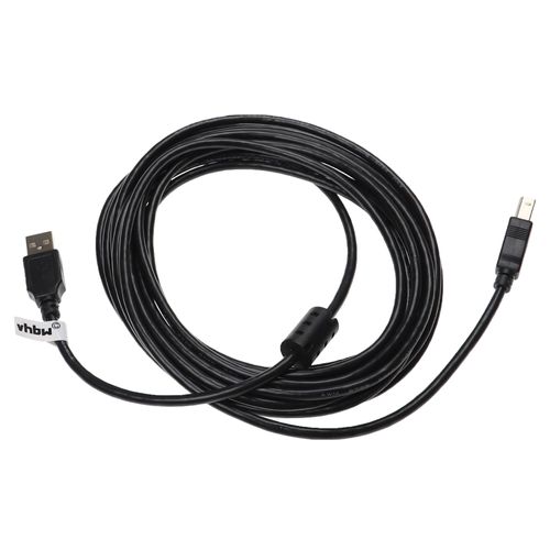 vhbw Câble USB A vers USB B pour imprimante, scanner - 5 m noir