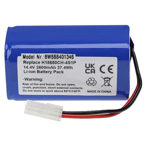 vhbw Batterie compatible avec Flyco FC9601, FC9602 aspirateur (2600mAh, 14,4V, Li-ion)