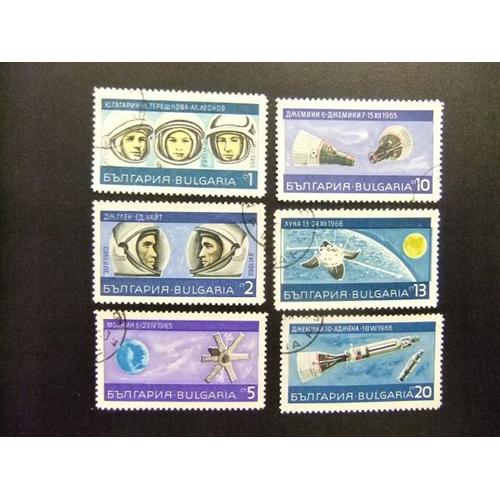 10 Bulgarie Bulgarie 1967 / Espace Cosmos / Yvert 1544 / 1549 Fu