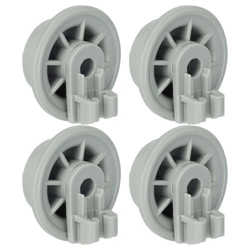 vhbw 4x Roulette pour panier inférieur compatible avec Hotpoint lave-vaisselle - Diamètre 35 mm