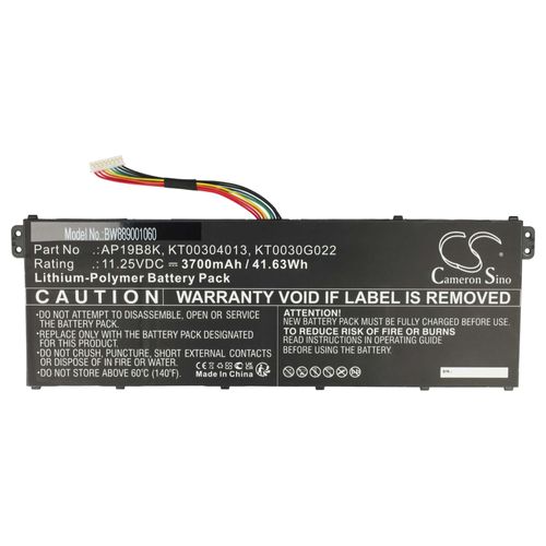 vhbw Batterie compatible avec Acer Aspire 5 A515-43, A514-54-746B, A514-54G-70QS, A515-44 ordinateur portable (3700mAh, 11,25V, Li-polymère)