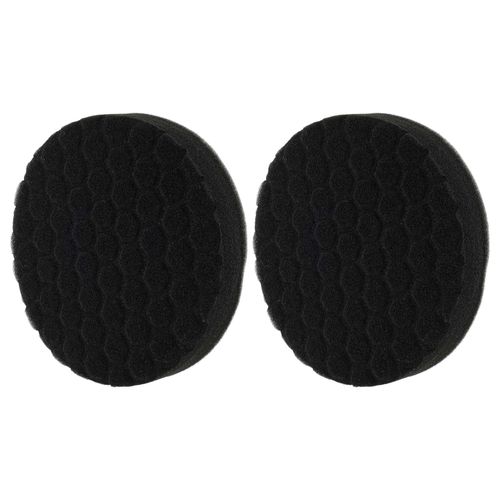 vhbw 2x Eponge de polissage compatible avec Bosch ponceuses excentriques et à vibration - 15 cm diam. de travail