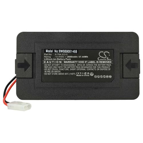 vhbw Batterie compatible avec Kärcher RC3 robot électroménager noir (2600mAh, 14,4V, Li-ion)