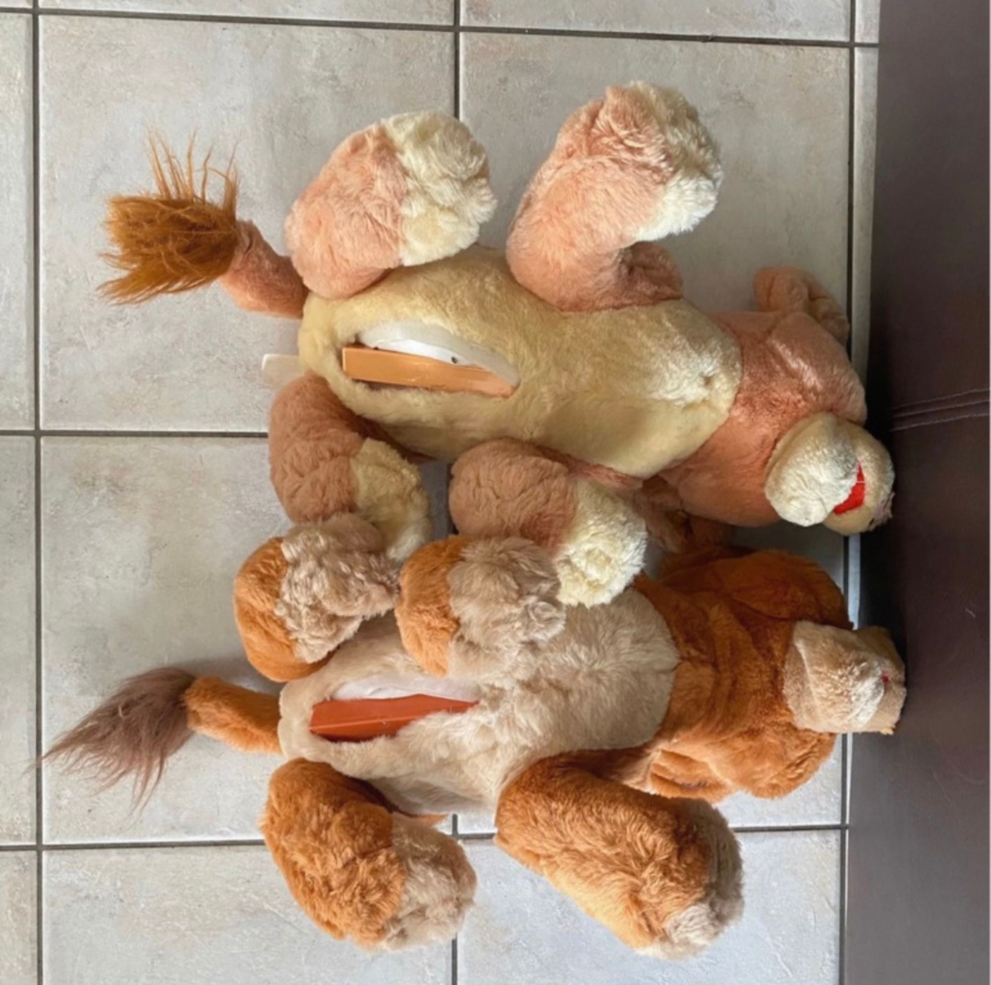 Lot De 2 Peluches Roi Lion Kovu Et Kiaria Qui Parle Rakuten