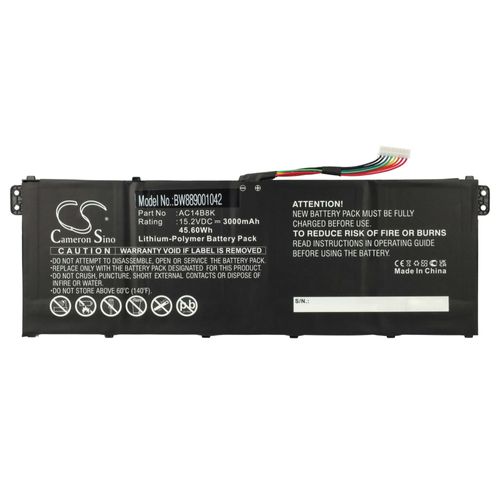 vhbw Batterie compatible avec Acer Spin 1 SP111-31-C1EJ, SP111-31-C4UG ordinateur portable (3000mAh, 15,2V, Li-polymère)