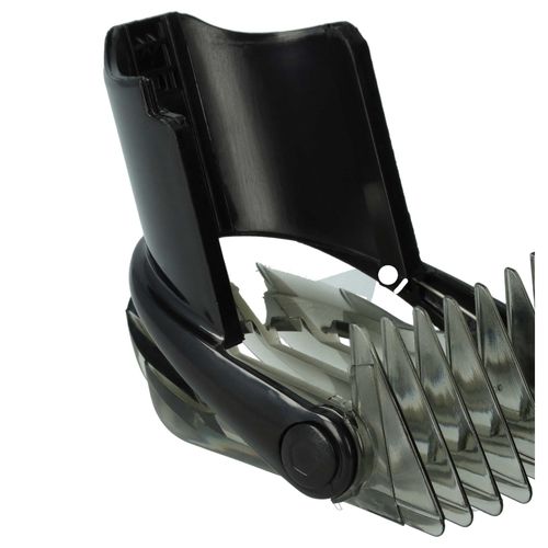 vhbw Sabot de coiffure compatible avec Philips QC5050, QC5010 tondeuse, rasoir - sabot de remplacement gris / noir / transparent