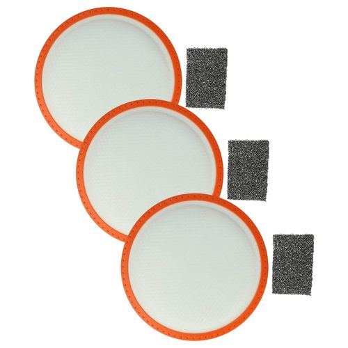 vhbw 6x filtres compatible avec Dirt Devil Centec2 M2288-0, M2288-1, M2288-2, M2288-3, M2288-5, M2288-6, M2288-7, M2288-4, M2288-8, M2288-9 aspirateur