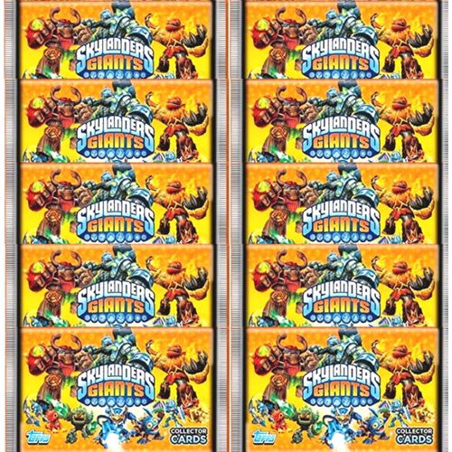 10 Boosters Skylanders Giants Cartes Collection -