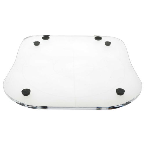 vhbw Plateau coulissant compatible avec Silvercrest Monsieur Cuisine Connect, SKMP, , SKMW robot de cuisine - verre acrylique, 34,2 x 29 cm