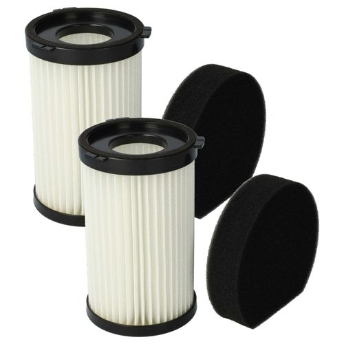 vhbw 2x Filtres à lamelles compatible avec Bomann BS 1948 CB aspirateur à main, balai électrique - Incl. filtre éponge
